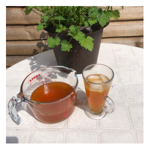 cinnamon basil iced tea