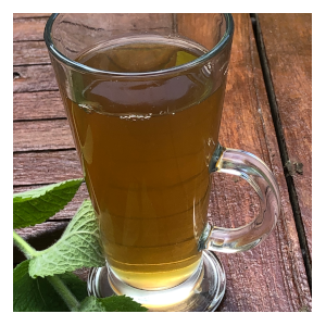 Sweet apple mint tea